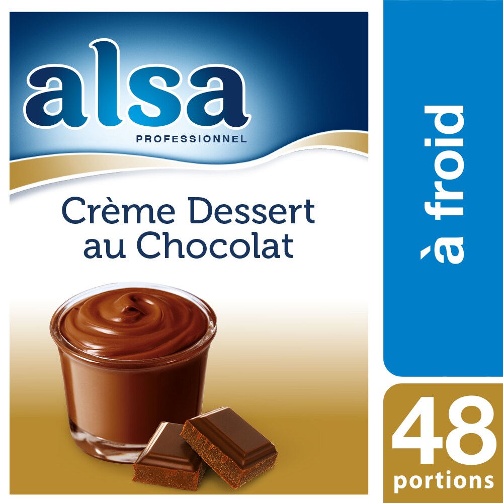 Crème Dessert au Chocolat à froid 960g 48 portions - Une touche de sucré est une touche de plaisir